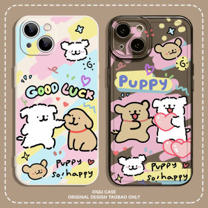 Cute Cartoon Dog Couple Phone Case for  15Promax Xiaomi 14 Huawei Mate60 Honor 50 Nova12 Korean Japanese Style TPU Protective Shell