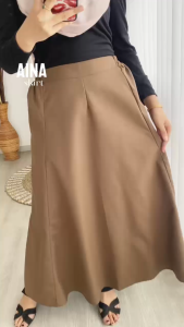 AINA SKIRT - FLOTTILICIOUS / Bawahan Rok Wanita Polos Simple Outfit Main Cantik Casual Trendy Kekinian