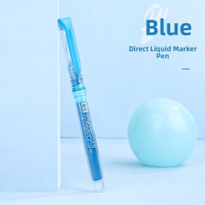 Zebra | Fluorescent Color Not Smudging Ruler Pen Clear Core Large Capacity Single Head Design Fluorescent Marking Pen