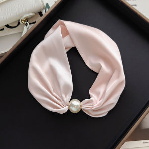 XUANXUAN | Khăn Lụa Mỏng Hè Đeo Cúc Từ Dính