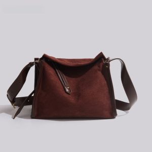 CAKJVG Frosted Casual Retro Womens Bag 2024 New Commuter Tote Shoulder Crossbody Bag Soft PU Leather Large Capacity