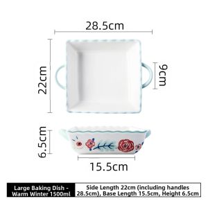Creative Ceramic Baking Dish for Microwave and Oven