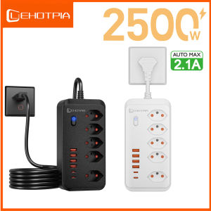 Switzerland Plug Multitap 1.8M Extension Cord Outlets And Wall Mounted AC Power Strip Network Adapter With USB C Ports Chargeing