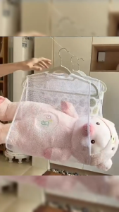 ตาข่ายตากหมอน ที่ตากหมอน ที่ตากตุ๊กตา อเนกประสงค์ ระบายอากาศและแห้งง่าย ประหยัดพื้นที่ 2 ขนาด: เล็ก/ใหญ่คู่