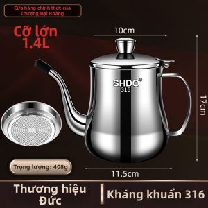 SHDO | Chai Dầu Bếp Không Rơi Rớt 316 Thép Không Gỉ Có Bộ Lọc