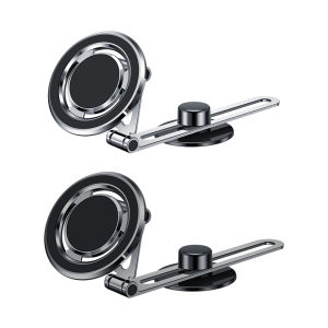 Vô Hình điện thoại trong xe ô tô Chủ Có Thể Điều Chỉnh ống lồng có thể gập lại Magnetic điện thoại trong xe ô tô Núi Hợp Kim Nhôm Cho Mackbook/Iphone 12/13/14 Cho Tesla Mô Hình 3/Y/X/S