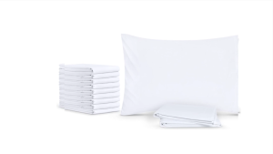 White Plain Pillow 100% Cotton Pillow Cover Size 20" x 4" x 30" inches Weight 100 gram 200 TC ( PILLOW NOT INCLUDED )