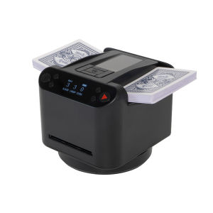 Fully Automatic Shuffling Machine OLED LCD Display Electric Card Dealer Machine Card Shuffler For Outdoor Camping Party