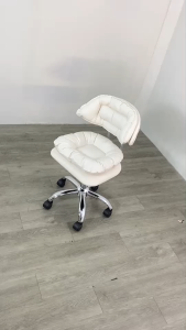 เก้าอี้ช่าง เก้าอี้ทำเล็บ เก้าอี้สตูล salon chair สตูล มีพนักพิง เบาะหนามาก ปรับขึ้นลงได้ ช่างทำเล็บ ล้อเลื่อนหมุนได้ แข็งแรงทนทาน