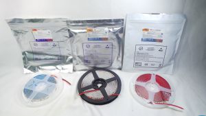 Cuộn led dán 5m ko bọc silicon chip led 2835 ánh sáng 3000k ( vàng đậm) 4000K (vàng nắng) 6500( trắng)