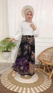 Sarung Batik Rayon Print Motif Pagi sore 3 | Serian Warna