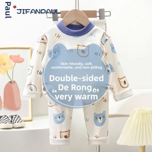 JIFANPAUL | Thick Thermal Infant Set For Autumn Winter Split Style