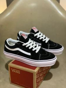 Sepatu Pria Wanita - Vns Sk8 Low Classic Black White