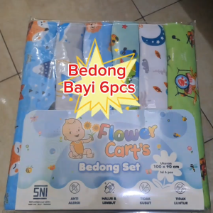 Flower Bedong Kain Bayi Motif - Flower Bedong Bayi SNI kualitas Premium