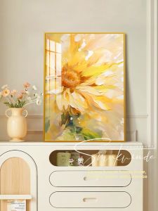 YOULEMEI | Sunflower Texture Oil Painting Wall Art