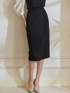 Roey s house | Sophisticated High-Waist Hips Skirt