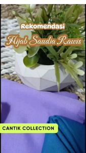 JILBAB SAUDIA RAWIS / HIJAB SEGI EMPAT RAWIS / KERUDUNG SEKOLAH SAUDIA RAWIS