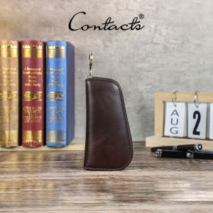 ชุดทำเล็บมือหนังแท้ของผู้ชายชุดการทำเล็บมือแบบเคสหนังการเดินทางชุดพยาบาลหลายชุดกระเป๋าเครื่องมือพร้อมห่วงโลหะและชุดทำเล็บมือห่วงยืดเคสหนัง