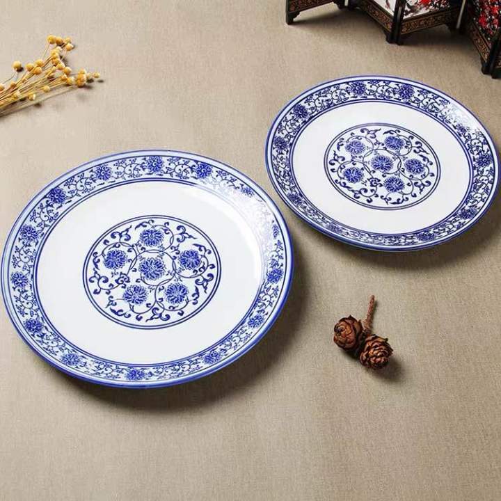 Piring Ceramic Charger Plates Peralatan Makan Rustic Kustom Piring