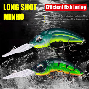 1pc Worm Bent Minnow Fishing Lure Trolling Wobbler Long Cast Crankbait Pike Bass Pesca Tackle 10.3cm/12.2g