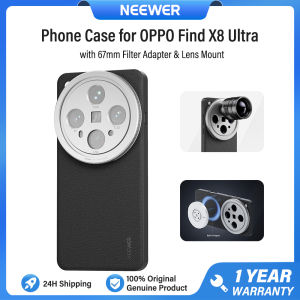 NEEWER Phone Case เคสโทรศัพท์สำหรับ OPPO Find X8 Ultra / X8 Pro / X7 Ultra ผลิตจาก TPU + หนังเทียม PC ทนทาน พร้อมอะแดปเตอร์ฟิลเตอร์ 67 มม. และเมาท์เลนส์ 17 มม.