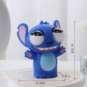 Anime Stitch Bulging Eyes Stress Ball Cute Squishy Fidget Toy Anxiety Relief Soft Decompression Doll Release Pressure Small Gift