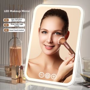 LED Makeup Mirror Foldable Portable Touch