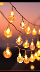 ไฟตกแต่ง 50L 10M ไฟสตริงLED ไฟเทศกาล ไฟตกแต่ง หลอดไฟ ไฟปิงปอง ไฟโซล่าเซลล์ ไฟปีใหม่ ไฟกลางแจ้งกันน้ำ ไฟคริสต์มาส LED ไม่ต้องใช้ไฟ ไม่เสียบปลั๊ก