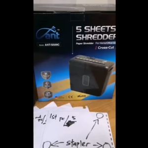 PAPER SHREDDER MACHINES CROSS CUT 5PCS 9LITTERS WITH 1YEARS WARRANTY ANT PAPER SHREDDER ANT-S509C