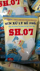 GÓI MEN SỬ LÝ BỂ PHỐT SH07 200g thông tắc (combo 5 gói)