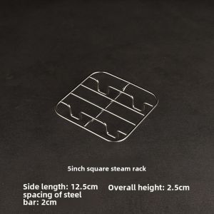 Stainless Steel Square Steamer Rack Thickened Steaming Grid Kitchen Stove Pot Holder Wok Small Electric Pot Steaming Rack