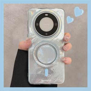 ZPOU Huawei Mate70/60 Pro+ Phone Case Magnetic Absorption Iceberg Gradient Design Anti-Fall Dual-Layer Protection for Women