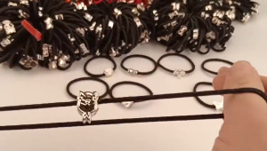 IKAT RAMBUT KARET WANITA KOREA KARET SIMPLE ELEGAN KARET WARNA HITAM ISI 50 PCS PST