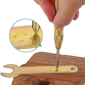 Auto Center Puncher Hole Marker Wood Metal Steel Spring Load Kerner Drill Locator Heavy Duty Punch Carpentry Automatic Hand Tool