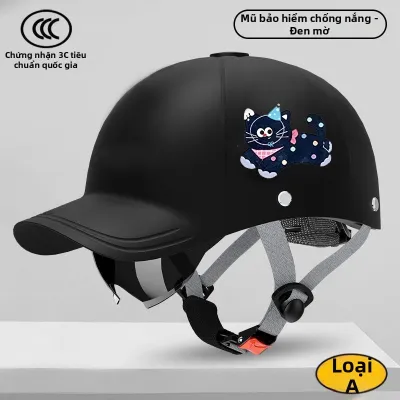 Mũ bảo hiểm kiểu dáng mũ lưỡi trai đạt chuẩn 3C