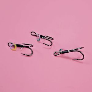 Topranc 9Pcs Double Fishing Hooks-Live Shrimp Hook Bait Holder HooksFishing Lures Saltwater Freshwater