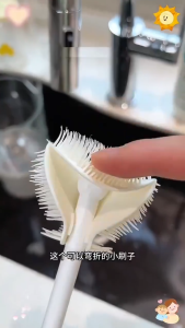 5PCS Long Handle Silicone Bottle Brush 90° Foldable Feeding Bottle Cleaning Glass Jar Brush Cleaning Cup Brush Foldable Brush Head Silicone Cup Brush Household Long Handle Bottle Brush 3-in-1 Cup Lid Kettle Insulation Thermos Cup Crevice Cleaning Brush tu