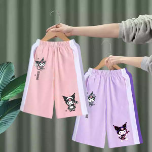 Girls Seven-Foot Pants Summer New Style Childrens Shorts Casual Sports Pants for Girls Outdoor Wear Mid-Term Trendy