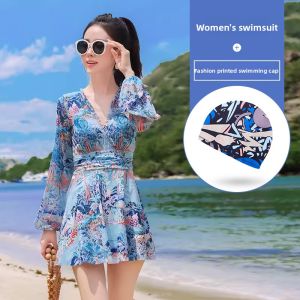 XTEP | Slimming Conservative Full-body Swimsuit Dress