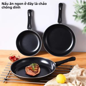 Chảo Chống Dính Đa Năng 20Cm Chảo Mini Cho Trứng Tráng Tỳ Hưu Bít Tết Thân Thiện Với Môi Trường Nhà Bếp Nồi Cho Gas & Bếp Điện Từ