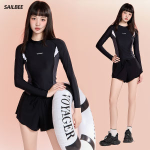 SAILBEE Womens UV Sun Protection Long Sleeve Rash Guard Wetsuit Swimsuit Top N226