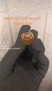 Nhẫn Mỹ Nam Mạ Vàng 18k Đính Đá Cao Cấp N01