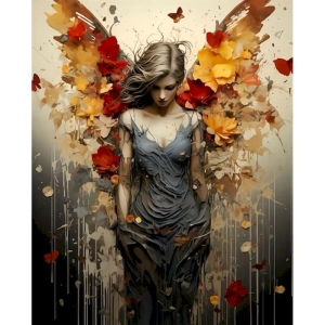 Kayou | Painting By Number Women Figure Picture By Number Handmade Canvas Painting Unique Diy Gift 40x50cm Wall Art Unframed