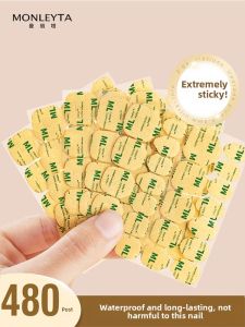 MONLEYTA | Ultra-thin Jelly-like Waterproof Durable Removable Transparent Nail Stickers