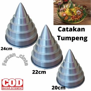 Cetakan tumpeng Loyang tumpeng cetakan tumpeng tangga candi ukuran variasi