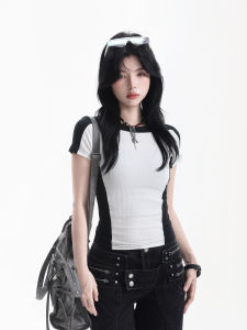 zuocisankon | Vintage Patchwork Slim Fit Tshirt