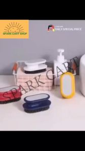 SPARKCART 1pcs Multi-purpose Cleaning Brush with Handle Laundry Brush Bathroom and Kitchen Household Cleaning Tools