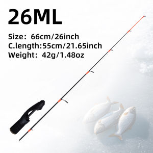 24 UL 26 ML 28 ML 30 M Ice fishing rod portable winter carbon solid tip sensitive ice fishing rod