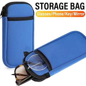 Portable Large Capacity Storage Zipper Bag For Mobile Phone Glasses Key Data Cable Plug Adapter Shell Bag