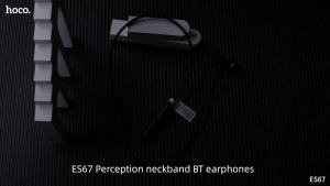 HOCO ES67 Neckband Earphones Wireless Bluetooth 5.3 Magnetic Adsorption Hanging Neck In-Ear Wireless Headset Music Sports Earphones With Mic Long Battery Life For All Smartphones Universal